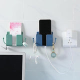 Pack of 2 Wall Mount Self-Adhesive Wall Storage Mobile Holder
