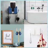 Pack of 2 Wall Mount Self-Adhesive Wall Storage Mobile Holder
