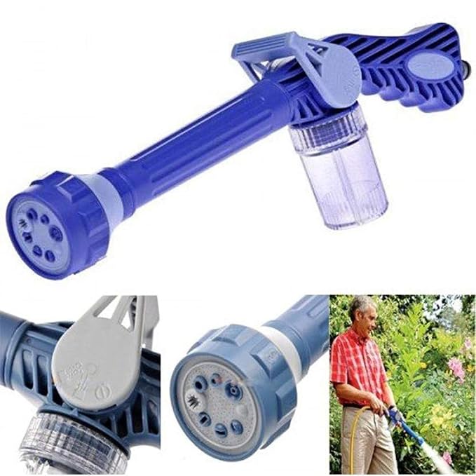 Water Cannon 8 in 1 Turbo Water Spray Gun for Car Washing/Gardening Car Wash, Home Cleaning with inbuilt Soap Dispenser Tank