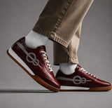 Men's Sneakers Red, Lace-Up Style
