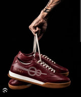 Men's Sneakers Red, Lace-Up Style
