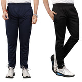 Combo Dark grey & Black Men's NS Lycra Track Pants ( pack of 2) - CL-MA-504