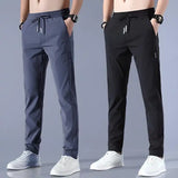 Combo Dark grey & Black Men's NS Lycra Track Pants ( pack of 2) - CL-MA-504